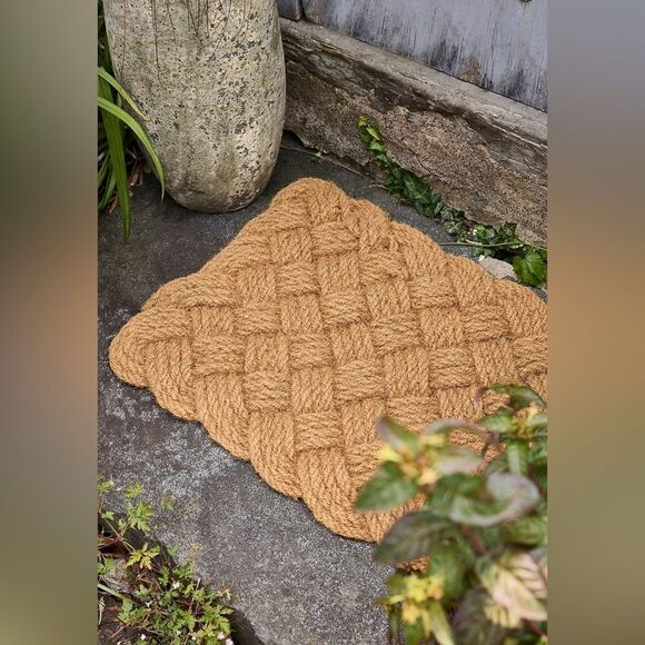 Anthropologie Knot Weave Doormat Large NEW